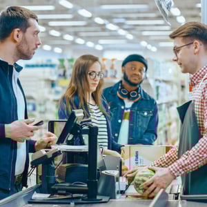 customers waiting in line