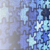 digital puzzle pieces fitting together