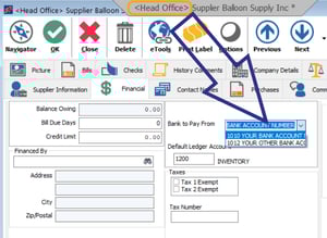 supplier-bank-account