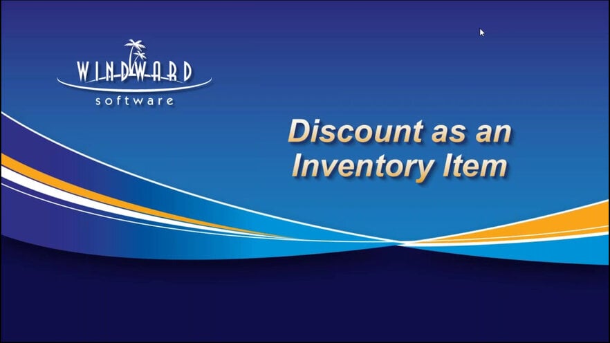 Discount as an Inventory Item