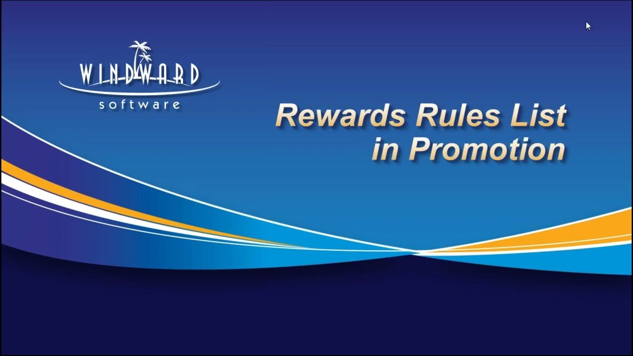 Rewards Rules List in Promotion
