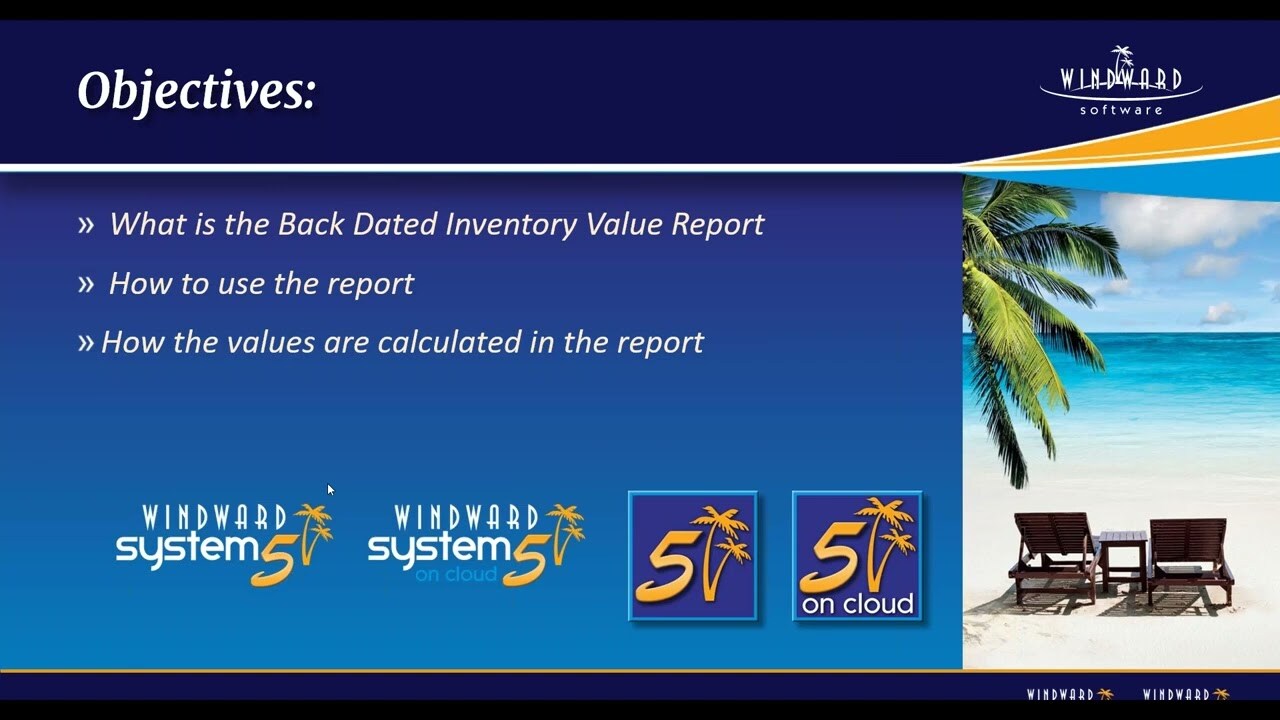Back Dated Inventory Report