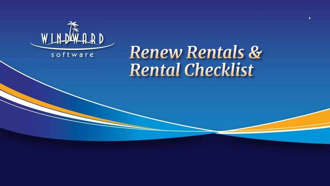 Renew Rentals & Rental Checklist
