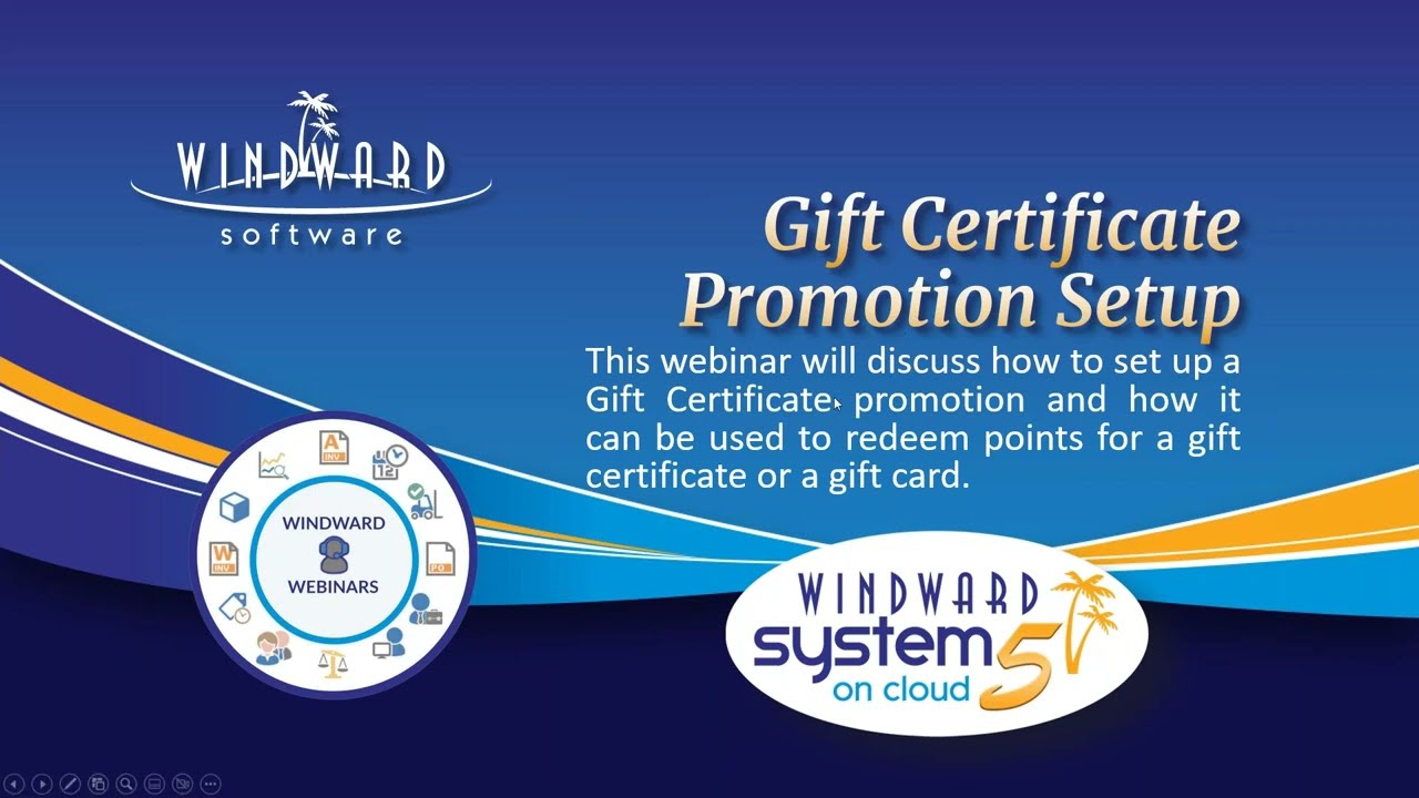Gift Certificate Promotion Setup
