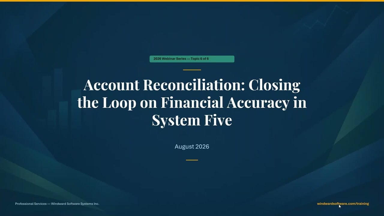 Intro to Reconciling Control Accounts